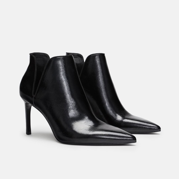 Zara Shoes - Zara black ankle boots with cut outs
